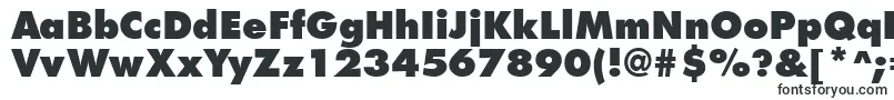 Czcionka FuturistextraboldRegular – rosta typografia