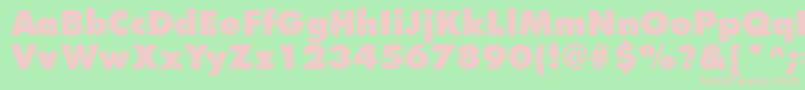 FuturistextraboldRegular Font – Pink Fonts on Green Background