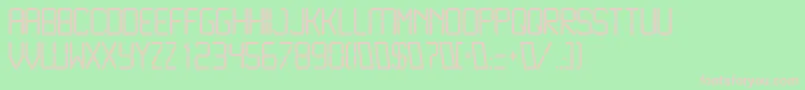 Police LiquidcrystalLight – polices roses sur fond vert