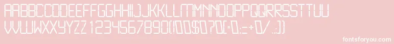 LiquidcrystalLight Font – White Fonts on Pink Background