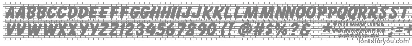 Шрифт Bricklet – серые шрифты