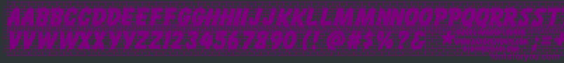 Bricklet Font – Purple Fonts on Black Background