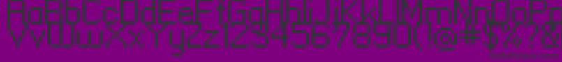 Standard0955 Font – Black Fonts on Purple Background