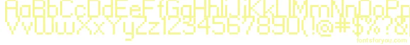 Шрифт Standard0955 – жёлтые шрифты