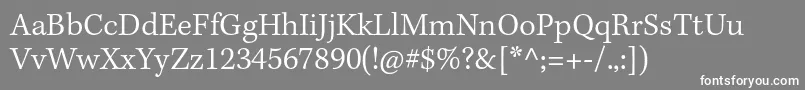 Weitere Informationen zur KeplerstdLightcapt-Schriftart KeplerstdLightcapt-Schriftart – Weiße Schriften auf grauem Hintergrund