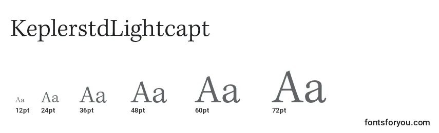 Размеры шрифта KeplerstdLightcapt