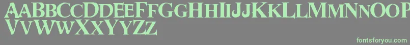 Dwarves Font – Green Fonts on Gray Background