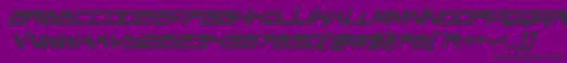 Unitedplanetscondital Font – Black Fonts on Purple Background