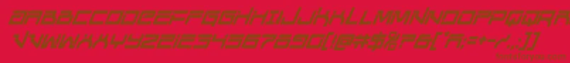 Unitedplanetscondital Font – Brown Fonts on Red Background