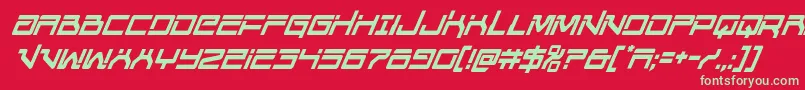 Unitedplanetscondital Font – Green Fonts on Red Background