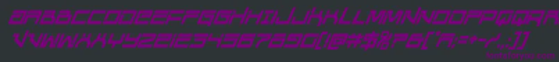 Unitedplanetscondital Font – Purple Fonts on Black Background