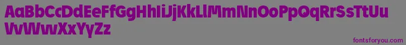 JosefReducedBlack Font – Purple Fonts on Gray Background