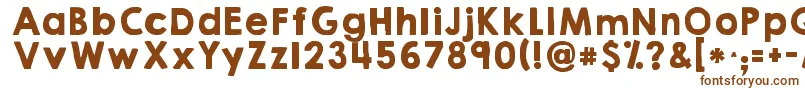 Kghappysolid Font – Brown Fonts on White Background