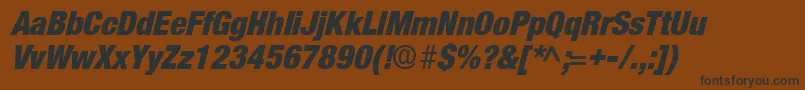 AcmoDisplaySsiItalic Font – Black Fonts on Brown Background