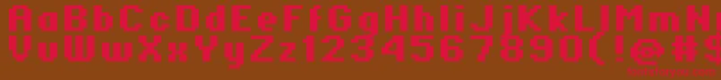 Standard0766 Font – Red Fonts on Brown Background