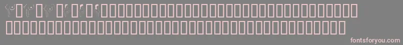 FemaleBodyParts Font – Pink Fonts on Gray Background