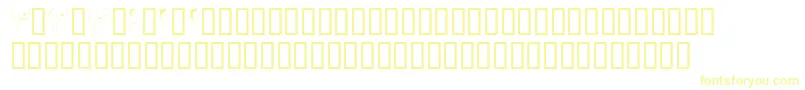 FemaleBodyParts-Schriftart – Gelbe Schriften auf weißem Hintergrund