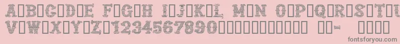 CfmexicanapersonaluseRegul Font – Gray Fonts on Pink Background