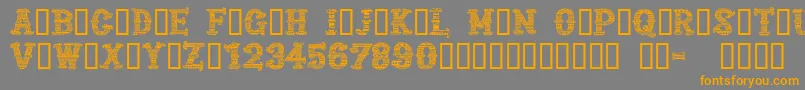 CfmexicanapersonaluseRegul Font – Orange Fonts on Gray Background