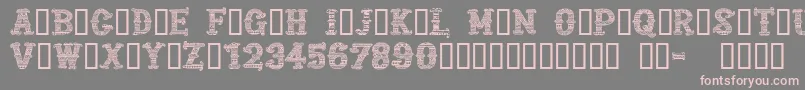 CfmexicanapersonaluseRegul Font – Pink Fonts on Gray Background