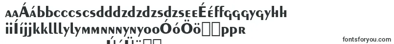 Exotic350BoldBt-fontti – unkarilaiset fontit