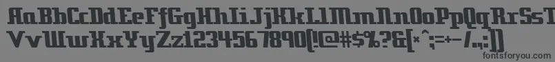 Zenith2000 Font – Black Fonts on Gray Background