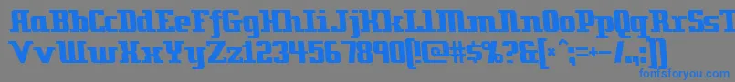 Zenith2000 Font – Blue Fonts on Gray Background