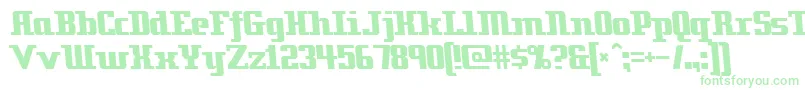 Zenith2000-Schriftart – Grüne Schriften