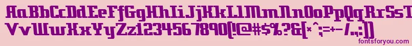 Zenith2000 Font – Purple Fonts on Pink Background