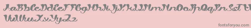MyAngle-Schriftart – Graue Schriften auf rosa Hintergrund