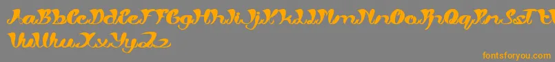 MyAngle Font – Orange Fonts on Gray Background