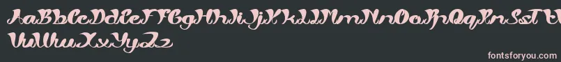 MyAngle Font – Pink Fonts on Black Background