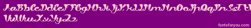 MyAngle Font – Pink Fonts on Purple Background