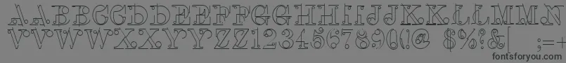 LinotypeclasconBold Font – Black Fonts on Gray Background