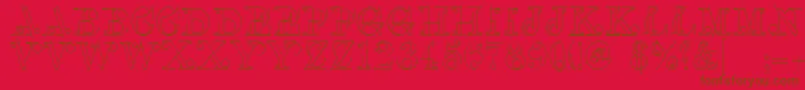 LinotypeclasconBold Font – Brown Fonts on Red Background