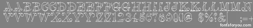 LinotypeclasconBold Font – White Fonts on Gray Background