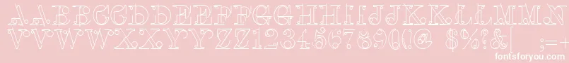 LinotypeclasconBold Font – White Fonts on Pink Background