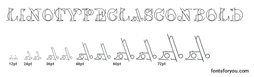 Rozmiary czcionki LinotypeclasconBold