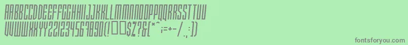 Xray Ted Skew Font – Gray Fonts on Green Background