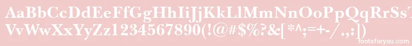 Nwb75C Font – White Fonts on Pink Background