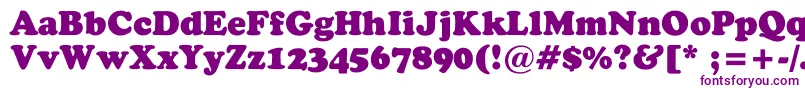 StaveBlack Font – Purple Fonts on White Background