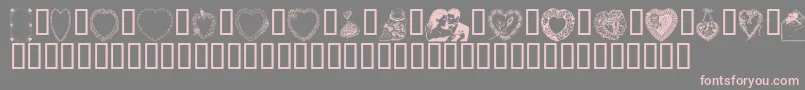 En savoir plus sur la police ValentineDayNormal Police ValentineDayNormal – polices roses sur fond gris