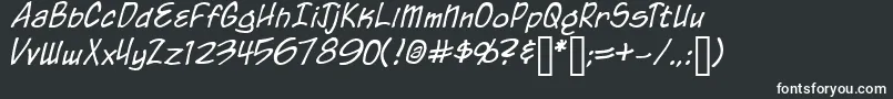 ChroniclesOfAHero Font – White Fonts on Black Background