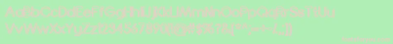 TurnTableBv Font – Pink Fonts on Green Background