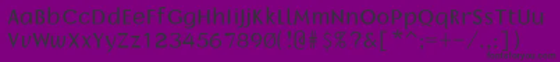 Borrorregular Font – Black Fonts on Purple Background