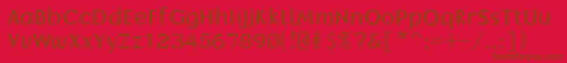 fuente Borrorregular – Fuentes Marrones Sobre Fondo Rojo