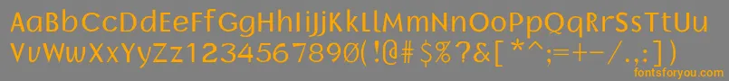 Borrorregular Font – Orange Fonts on Gray Background