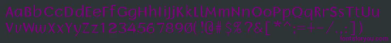 Borrorregular Font – Purple Fonts on Black Background
