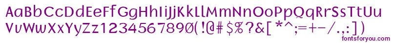 Borrorregular Font – Purple Fonts on White Background