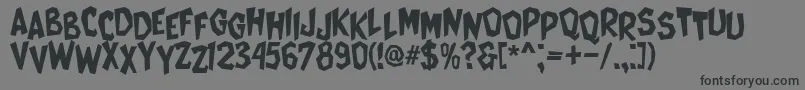 CatWomen Font – Black Fonts on Gray Background